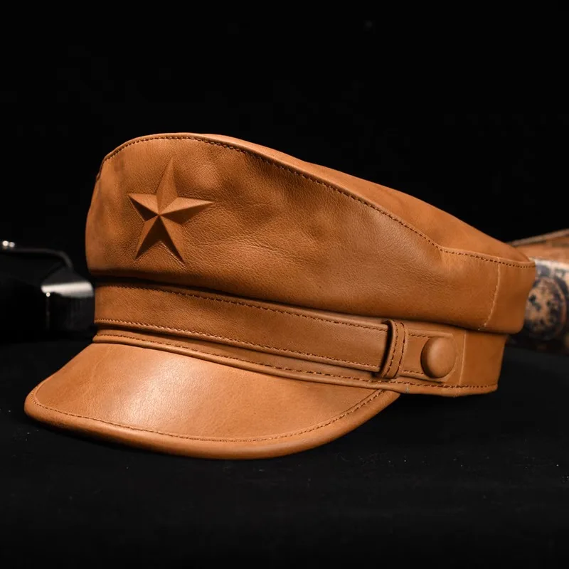 Snapback Hat Flat - Novel Army Cap For Men Retro
