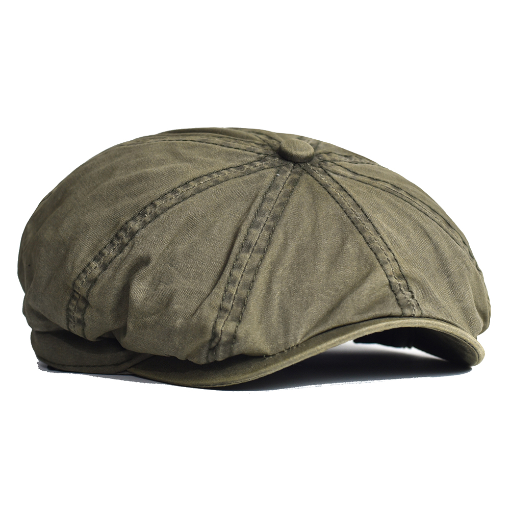 Dad Hat Cotton - Rửa Sạch Cotton Newsboy Nắp Peaky