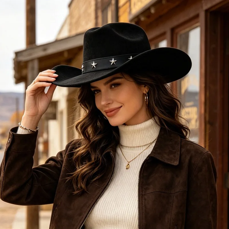 Women Hot Sale Wide Brim Cowbo - đánh giá và giá Fedora Hat Wool
