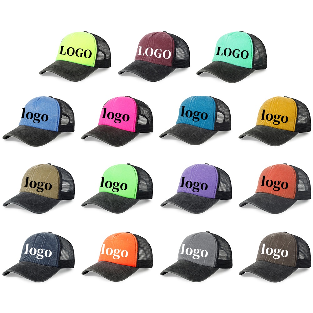 Mesh  Washed Foam Baseball Cap - đánh giá và giá Trucker Cap Mesh
