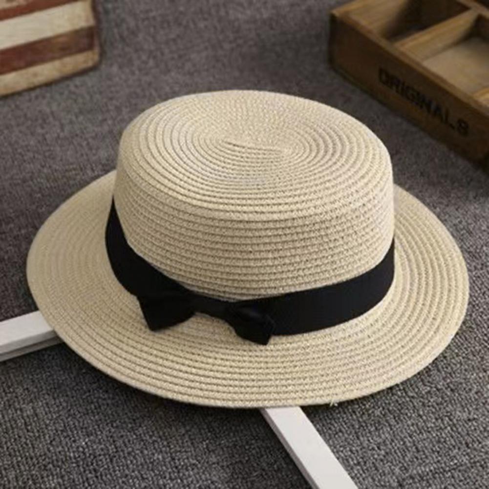Beach Straw Hat Flat Top Wide  - đánh giá và giá Sun Hat Wide Brim