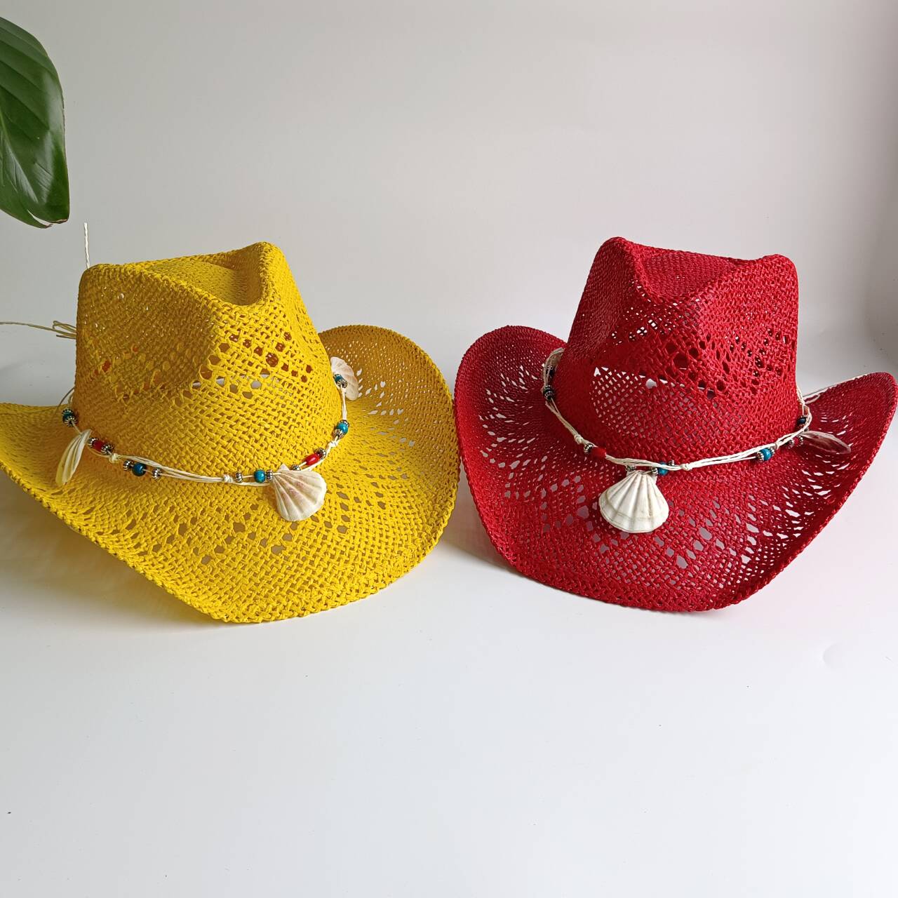 Bright yellow Cowboy Straw Hat - đánh giá và giá Cowboy Hat Straw