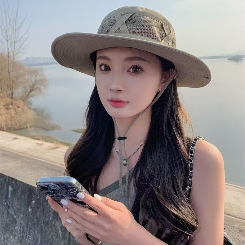 1pcs Summer Men Bucket Hat Out - đánh giá và giá Sun Hat Wide Brim