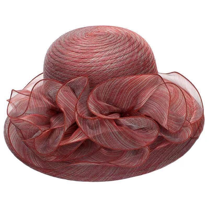 Women's Transparent Gauze Sun  - đánh giá và giá Sun Hat Wide Brim