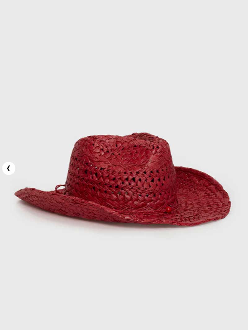 Cowboy hat red hand-painted su - đánh giá và giá Cowboy Hat Straw