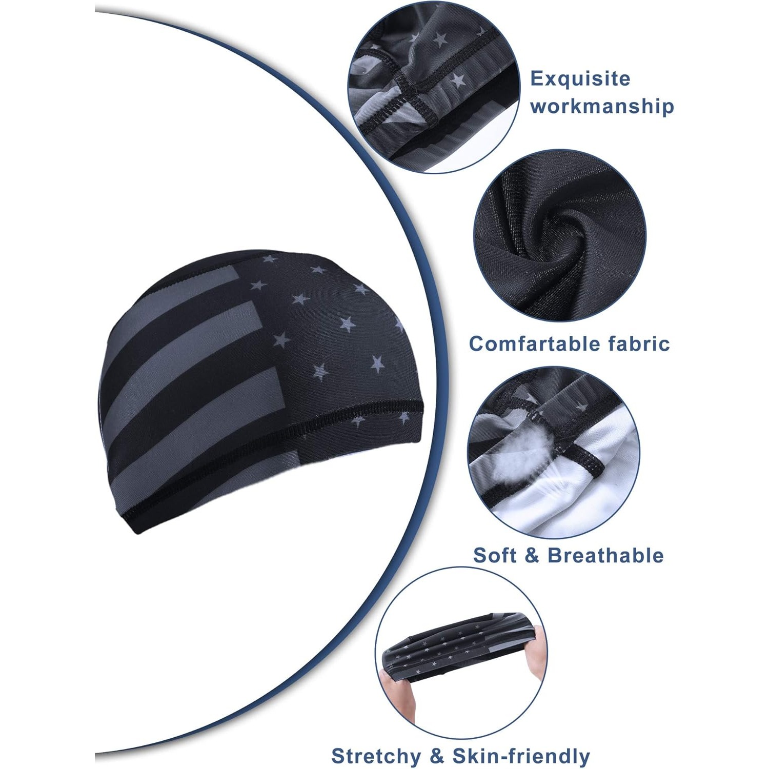 4x US Flag Skull Cap Helmet Li - đánh giá và giá Skull Cap Helmet Liner