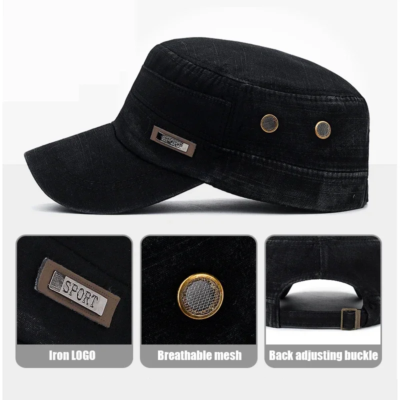 Military Cadet Flat Cap Fashio - đánh giá và giá Snapback Hat Flat